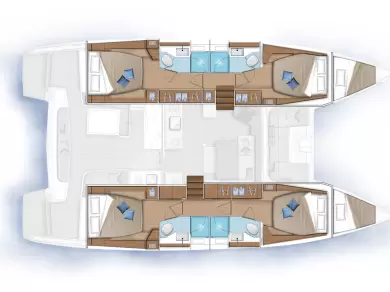 Alquiler Catamarán Lagoon con o sin  título de navegación