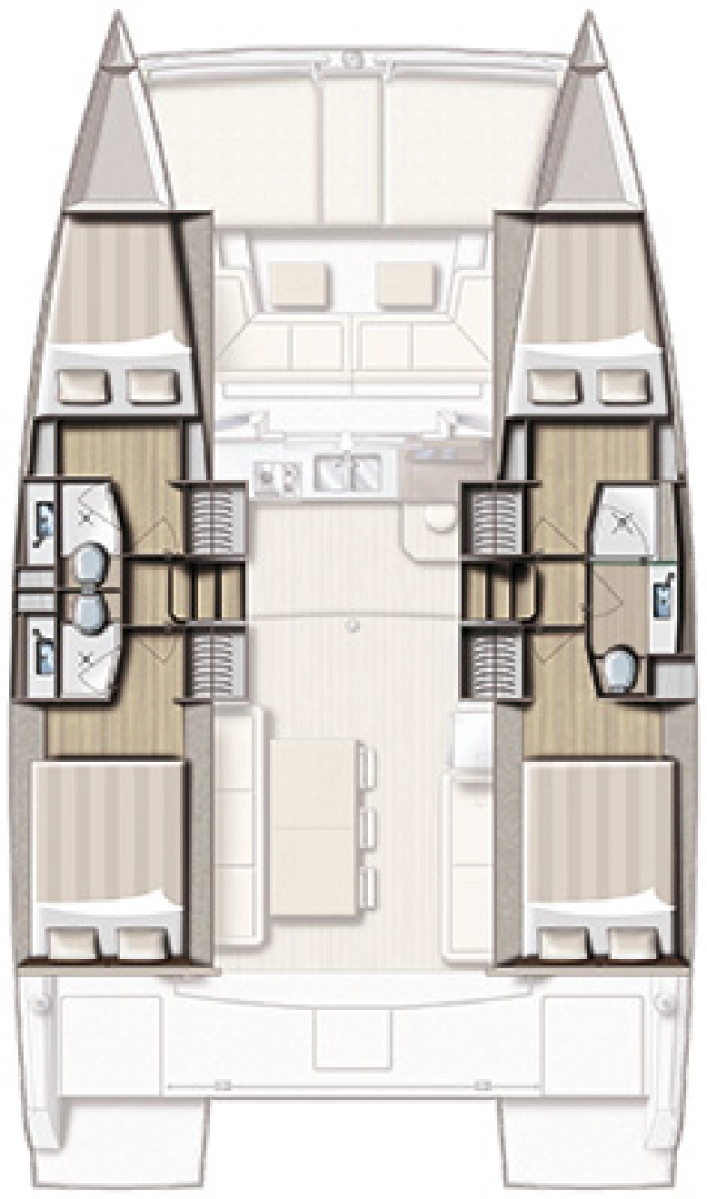 Alquiler de Catamarán, con o sin patrón Bali Zadar