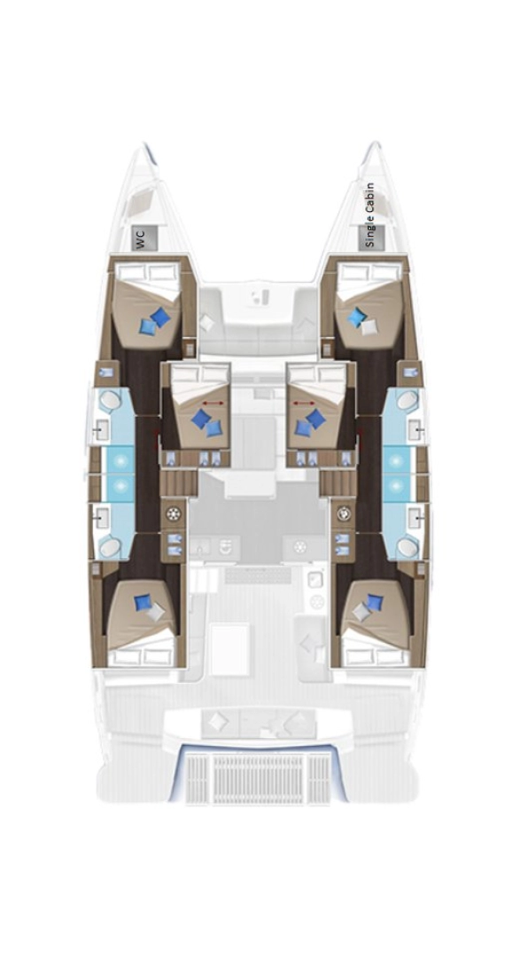 Alquiler Catamarán en Lávrio - Lagoon Lagoon 51