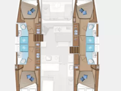 Alquiler Catamarán Lagoon con o sin  título de navegación