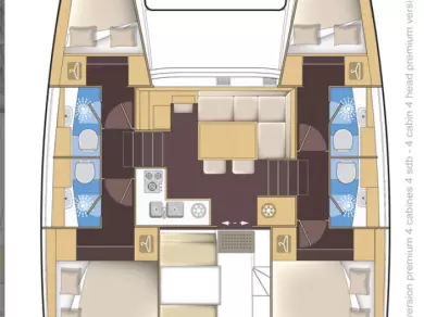 Alquiler Catamarán Lagoon con o sin  título de navegación