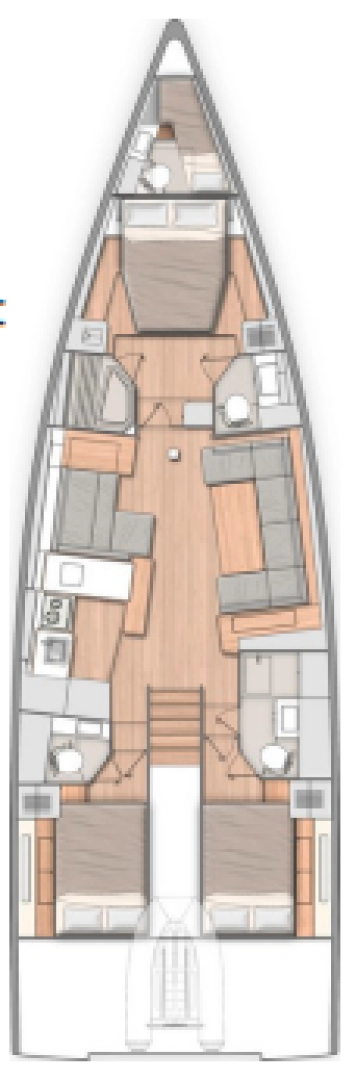 Bénéteau Oceanis 54 de alquiler a Seget Donji