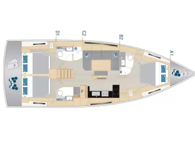 Hanse Hanse 460 de alquiler a Seget Donji