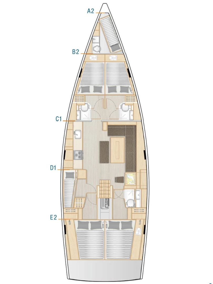 Alquiler de Hanse Hanse 508 en Seget Donji