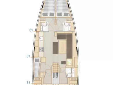 Alquiler de Velero, con o sin patrón Hanse Kaštela