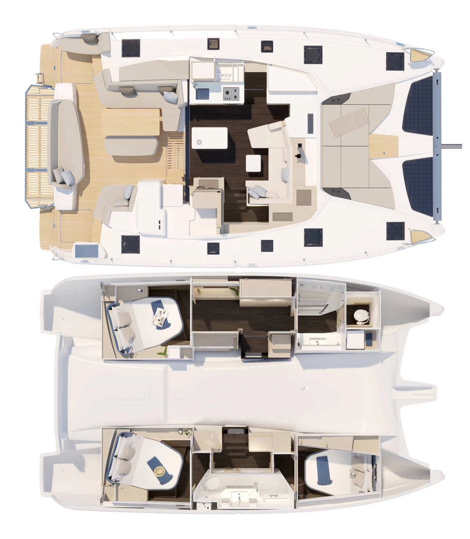 Alquiler Catamarán Fountaine Pajot con o sin  título de navegación
