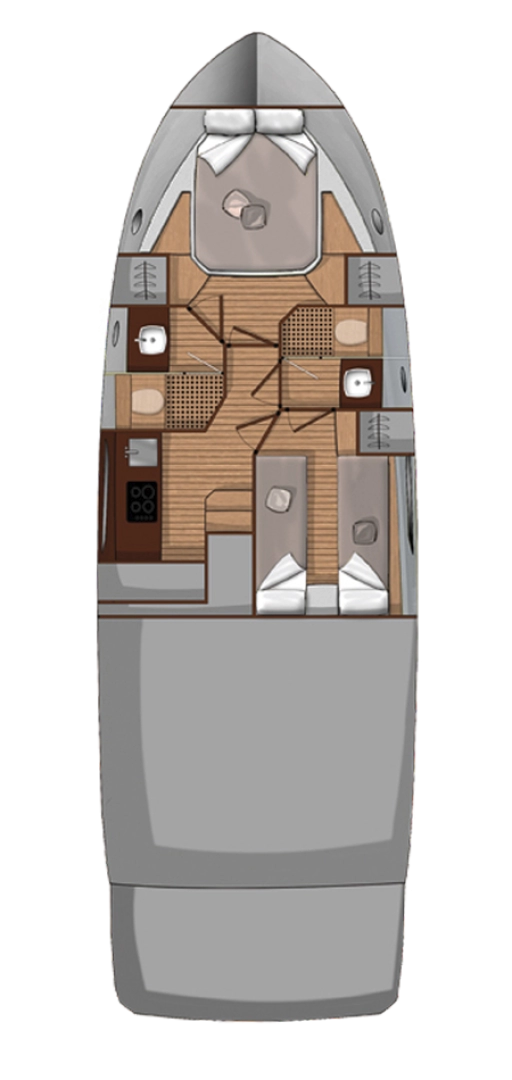 Alquiler de Sessa Marine Sessa Fly 42 - 2 cab. en Sukošan