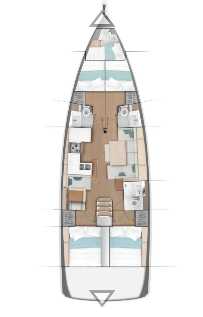 Jeanneau Sun Odyssey 490 de alquiler a Trogir