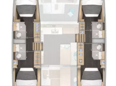 Alquiler de embarcaciones Lagoon Lagoon 43 enSeget Donji en Samboat