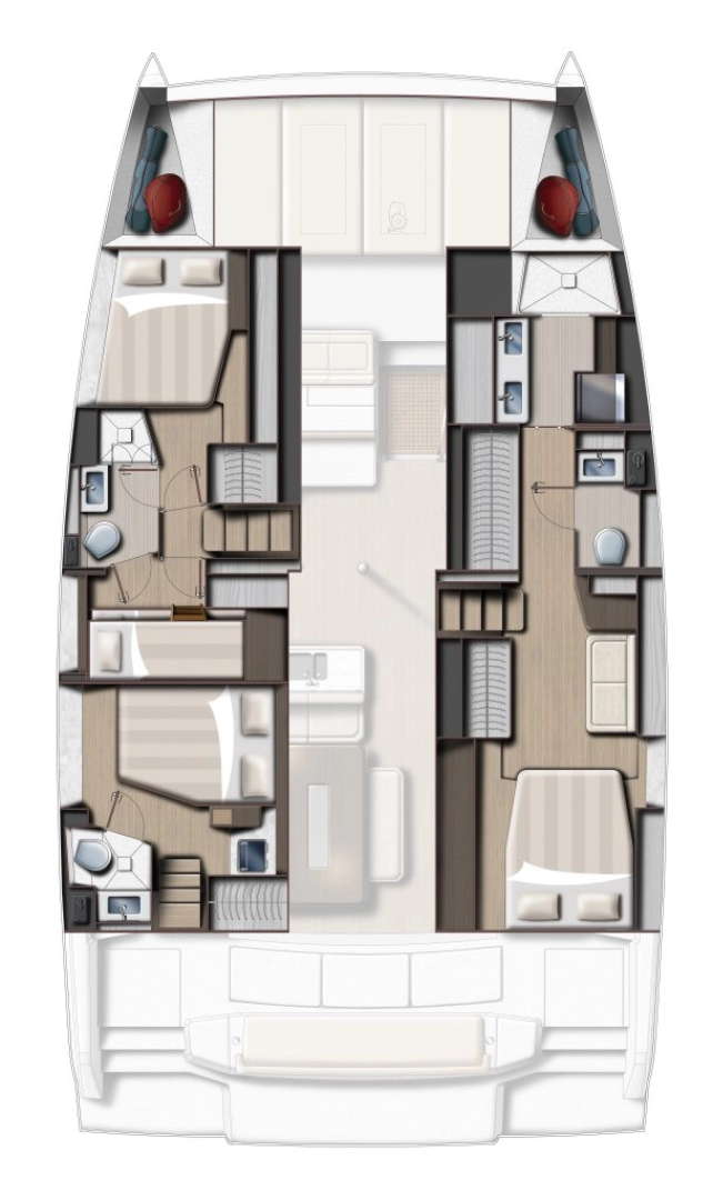 Alquiler de Catamarán, con o sin patrón Bali Pirovac