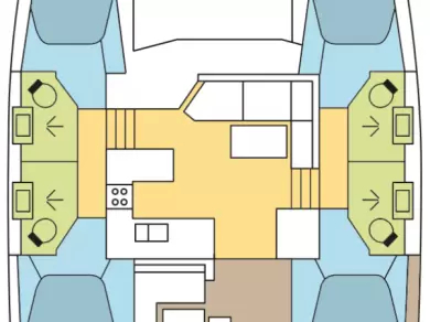 Alquiler Catamarán Fountaine Pajot con o sin  título de navegación
