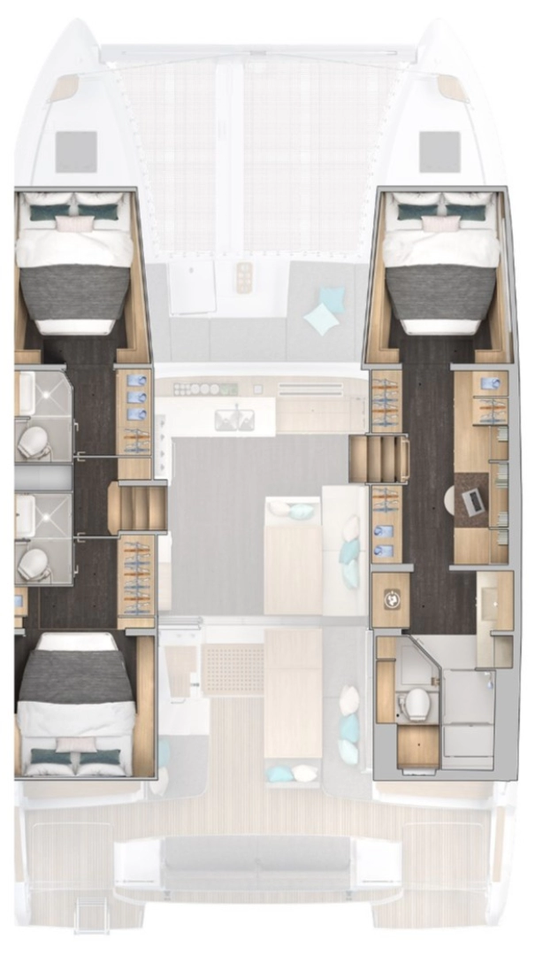 Alquiler de Catamarán, con o sin patrón Lagoon Parham Town