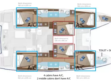 Alquiler de embarcaciones Lagoon Lagoon 50 enKaštela en Samboat