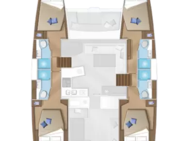 Alquiler de barcos Miconos (Isla) barato de Lagoon 450 F