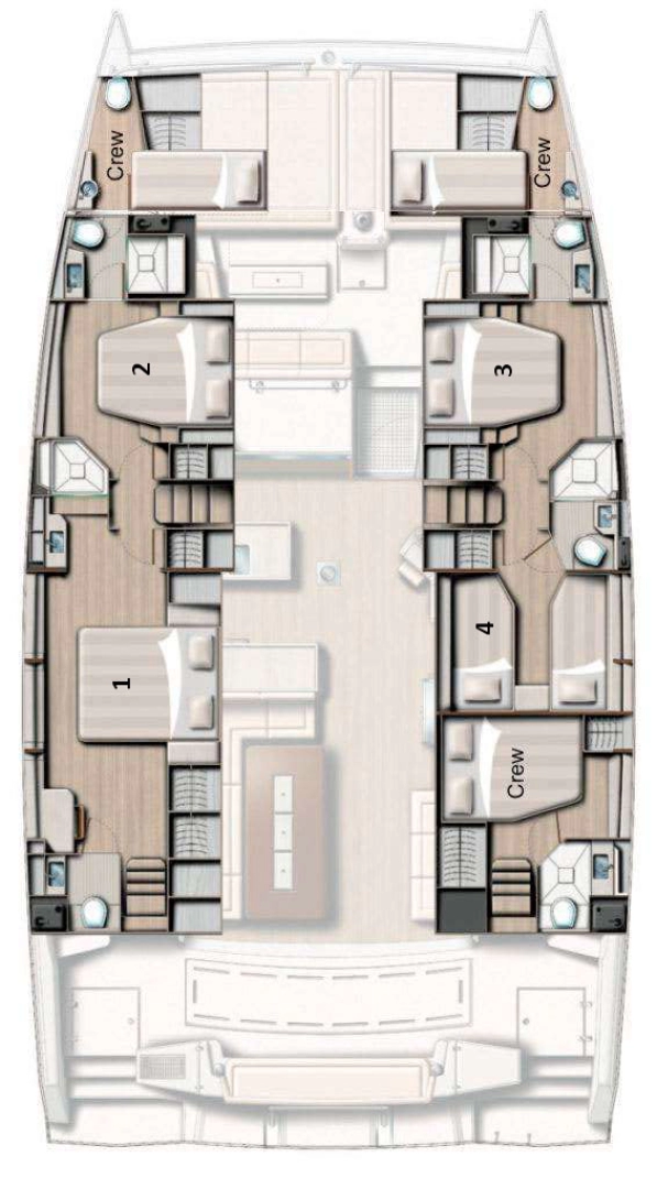 Alquiler Catamarán en Salerno - Bali Bali 5.4