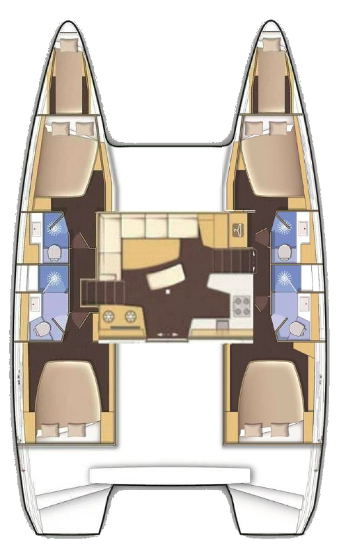 Alquiler de embarcaciones Lagoon Lagoon 42 enNéa Péramos en Samboat