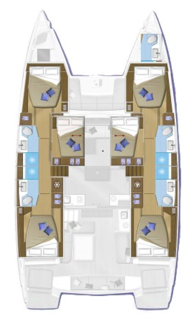Alquiler Catamarán Lagoon con o sin  título de navegación