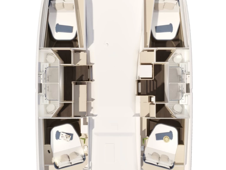Alquiler de Fountaine Pajot Fountaine Pajot FP 44 Quatuor - 4 + 2 cab. en Préveza