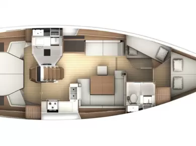 Alquiler Velero Jeanneau con o sin  título de navegación