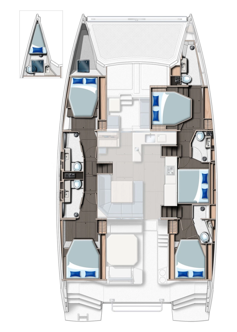 Alquiler Sukošan - Leopard Catamarans / Robertson & Caine Leopard 50 - 5 + 1 cab en SamBoat