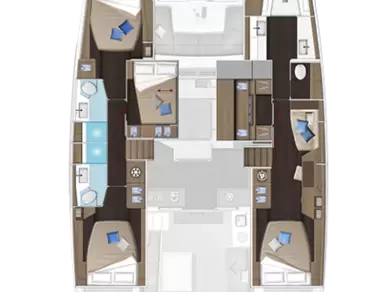 Alquiler de Catamarán, con o sin patrón Lagoon Pula