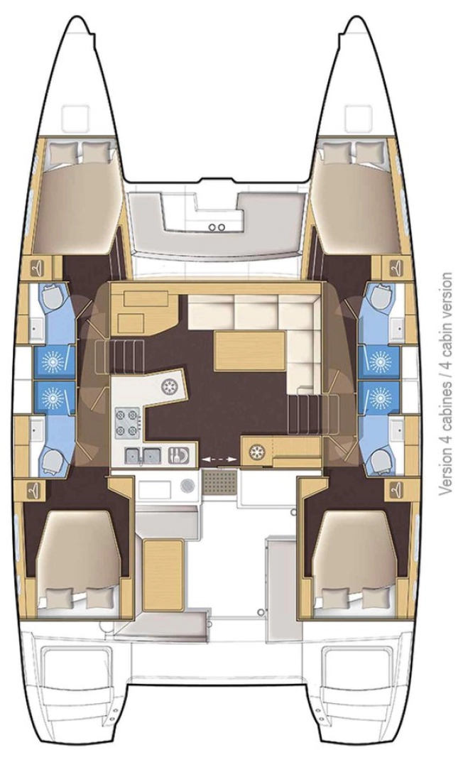 Alquiler de embarcaciones Lagoon Lagoon 450 Sport Top enPalma de Mallorca en Samboat