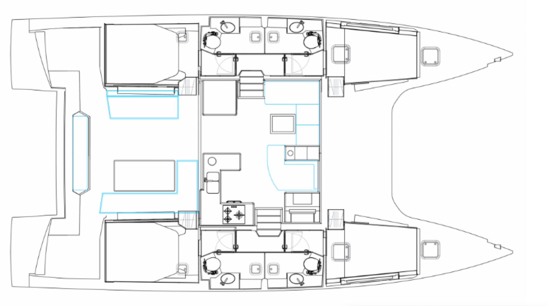 Alquiler de barcos Lefkáda barato de Nautitech 47 Power - 4 + 2 cab.