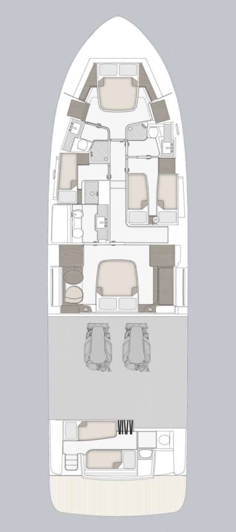 Alquiler Yate de lujo en Podstrana - Azimut Azimut Magellano 66