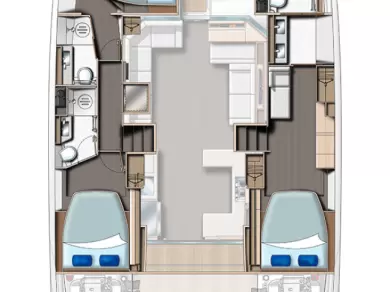 Alquiler de Leopard Catamarans / Robertson & Caine Leopard 53 - OW en Rogoznica