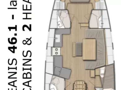 Alquiler Velero en Split - Bénéteau Oceanis 46.1