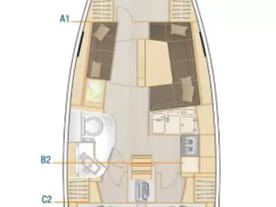 Alquiler de embarcaciones Hanse Hanse 388 enSeget Donji en Samboat