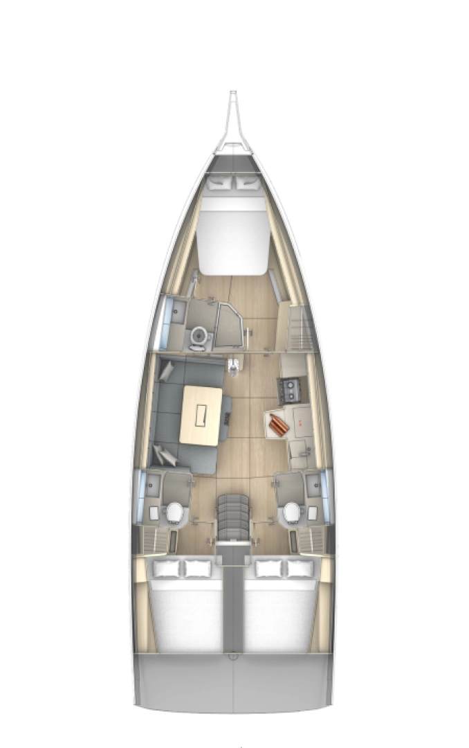 Alquiler Velero Dufour con o sin  título de navegación