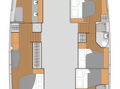 Alquiler Catamarán Fountaine Pajot con o sin  título de navegación