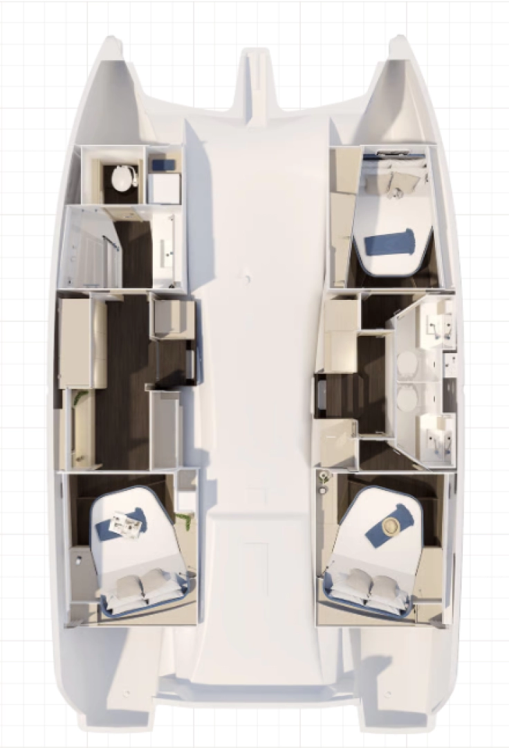 Alquiler Catamarán Fountaine Pajot con o sin  título de navegación