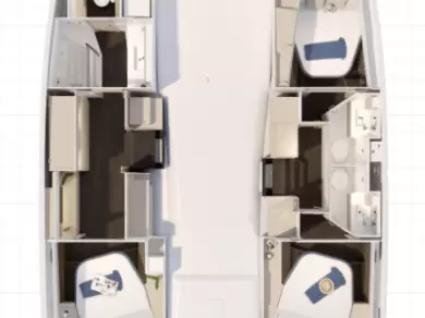 Alquiler Catamarán Fountaine Pajot con o sin  título de navegación