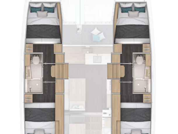 Alquiler de barcos Jezera barato de Lagoon 38 - 4 cab.