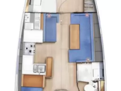 Alquiler de embarcaciones Jeanneau Sun Odyssey 410 enGouviá en Samboat