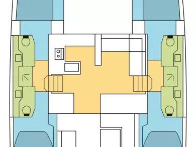 Alquiler de embarcaciones Bavaria Nautitech 47 Power - 4 + 2 cab. enKomolac en Samboat