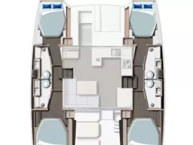 Alquiler de Leopard Catamarans / Robertson & Caine Leopard 42 - 4 cab. en Procida