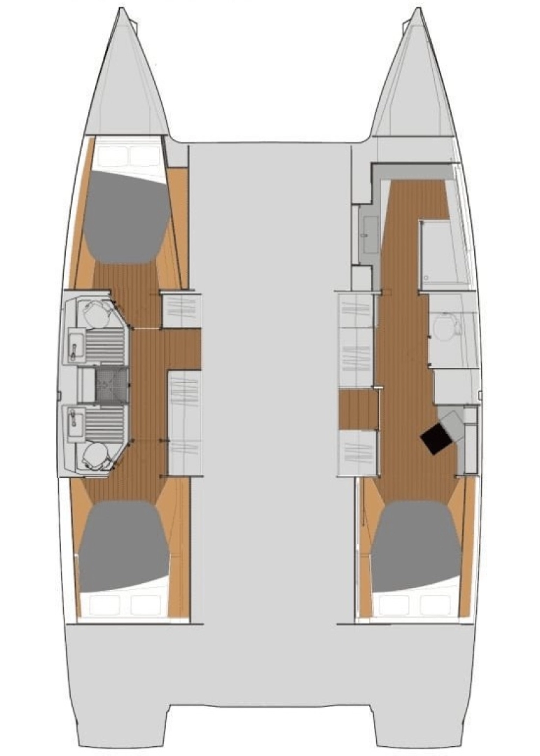 Alquiler Catamarán Fountaine Pajot con o sin  título de navegación