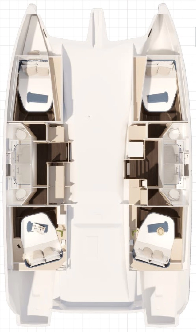 Alquiler de barcos Nassau barato de Fountaine Pajot FP 44 Quatuor - 4 + 2 cab.