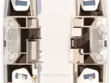 Alquiler de barcos Nassau barato de Fountaine Pajot FP 44 Quatuor - 4 + 2 cab.