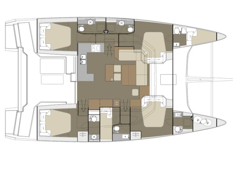 Alquiler de embarcaciones Dufour Dufour Catamarans 48 Sail enLefkáda en Samboat