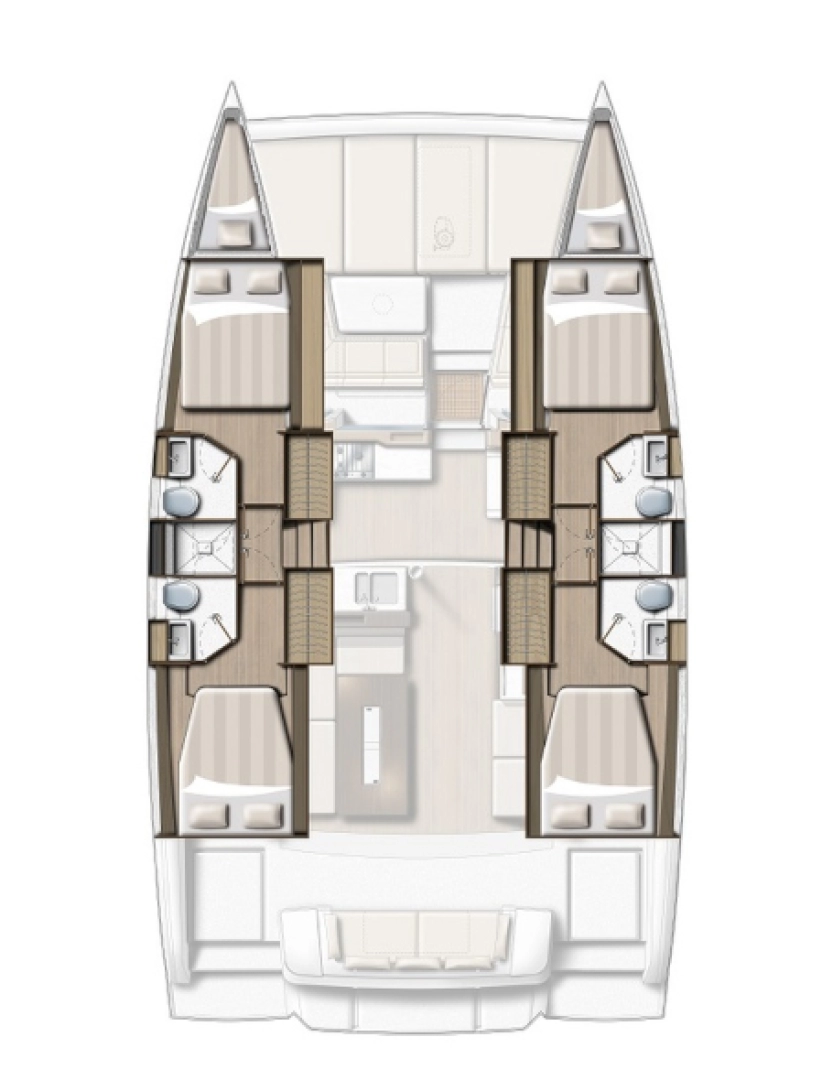 Alquiler Catamarán en Port des Marines de Cogolin - Bali Bali 4.2