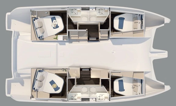 Alquiler Cos - Fountaine Pajot Fountaine Pajot FP 41 Quatuor 3 en SamBoat