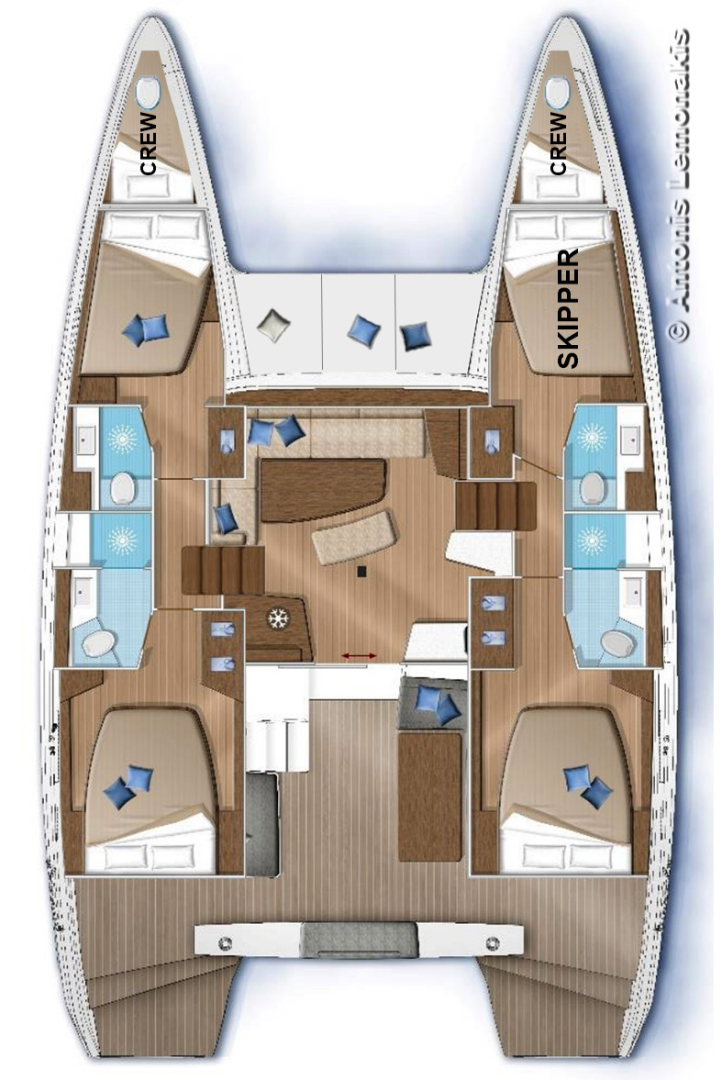 Alquiler Catamarán en Ermoúpolis - Lagoon Lagoon 42