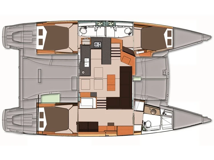 Alquiler de Fountaine Pajot Helia 44 en Cogolin