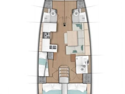 Alquiler de barcos Kaštela barato de Sun Odyssey 490