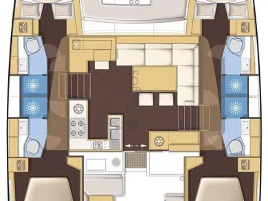 Alquiler de Catamarán, con o sin patrón Lagoon Vlychada