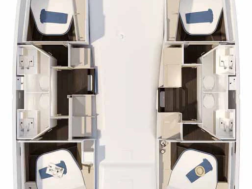 Alquiler de embarcaciones Fountaine Pajot Fountaine Pajot FP 41 Quatuor 4 enTrogir en Samboat